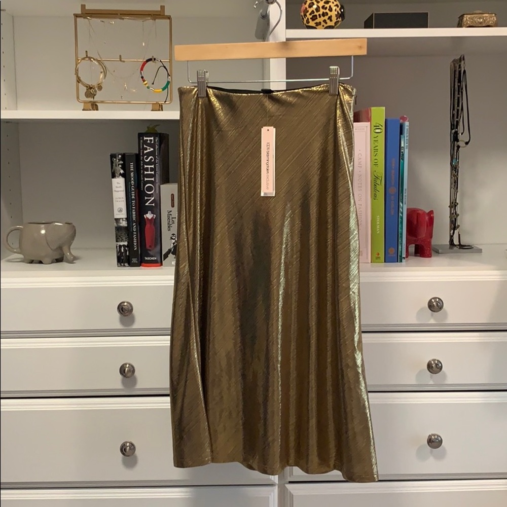 Metallic gold Skirt